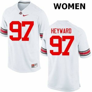 NCAA Ohio State Buckeyes Women's #97 Cameron Heyward White Nike Football College Jersey EWO3045IV